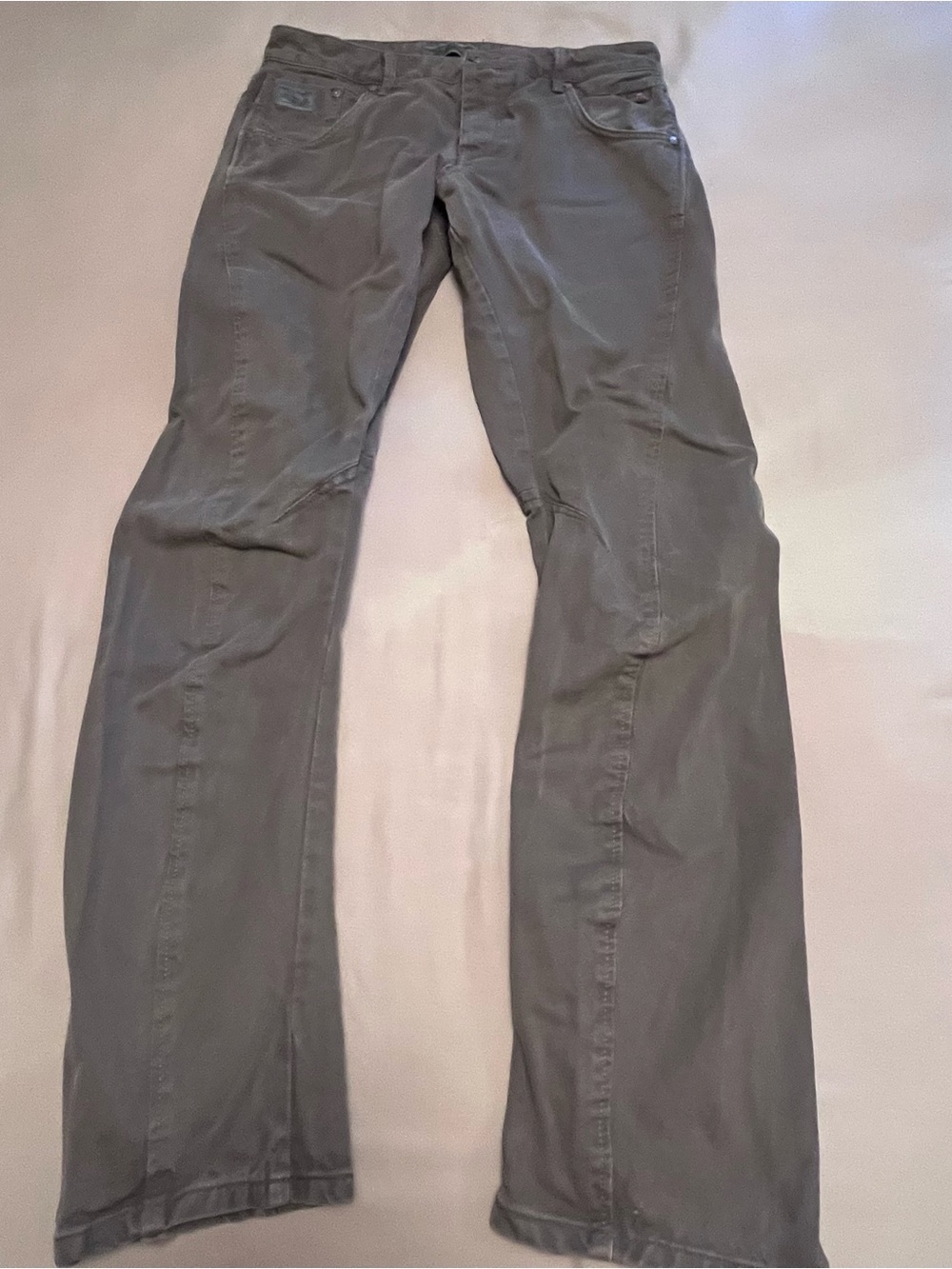 Jack & Jones Faded Button Closure Deadstock Workwear Jeans